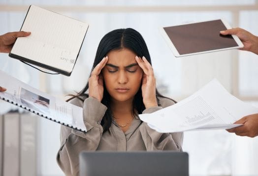 Workplace burnout, stress signs