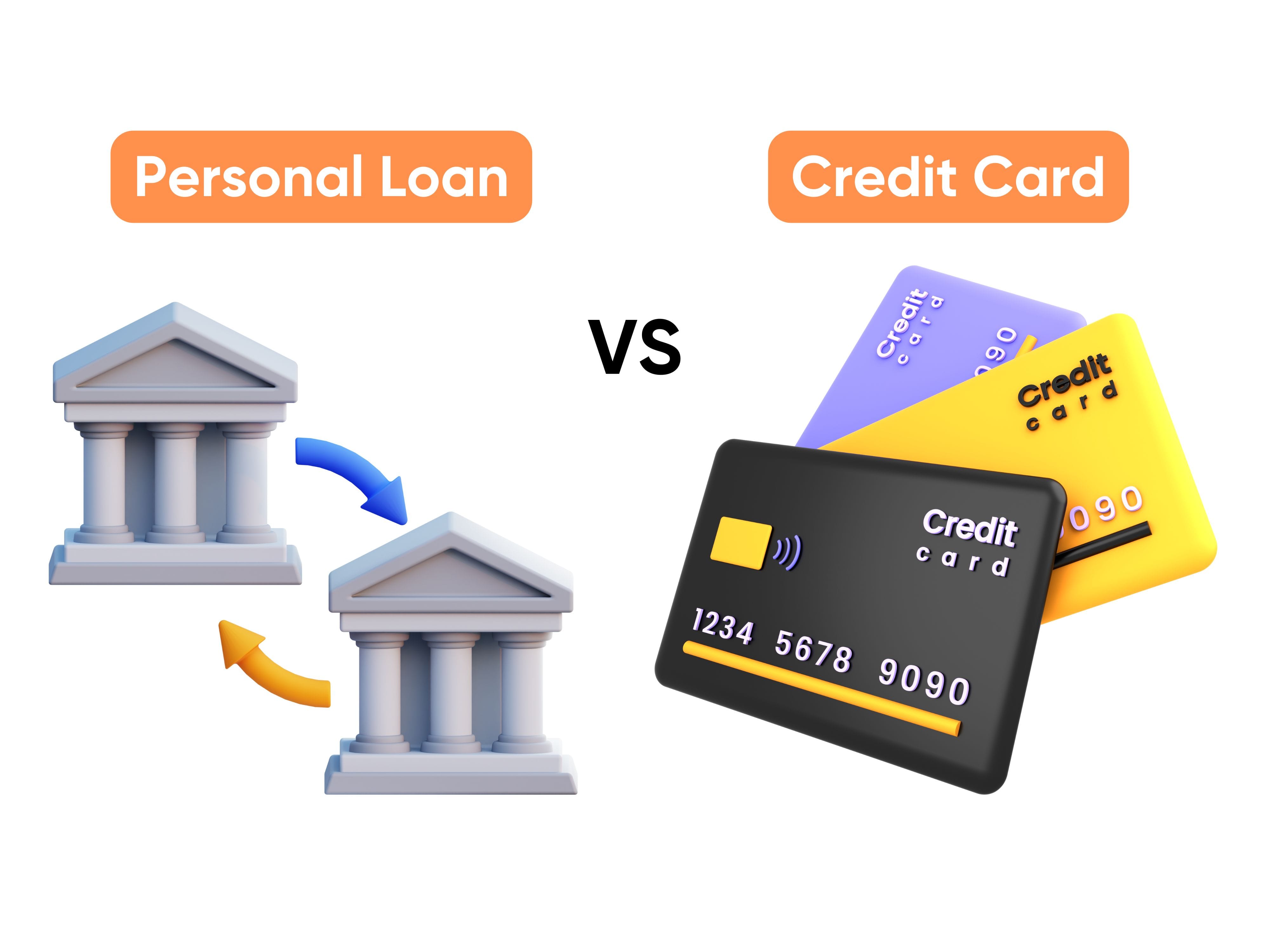 Personal loan versus credit card comparison