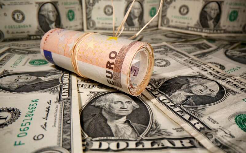 Dollar dented as consumer sentiment dives