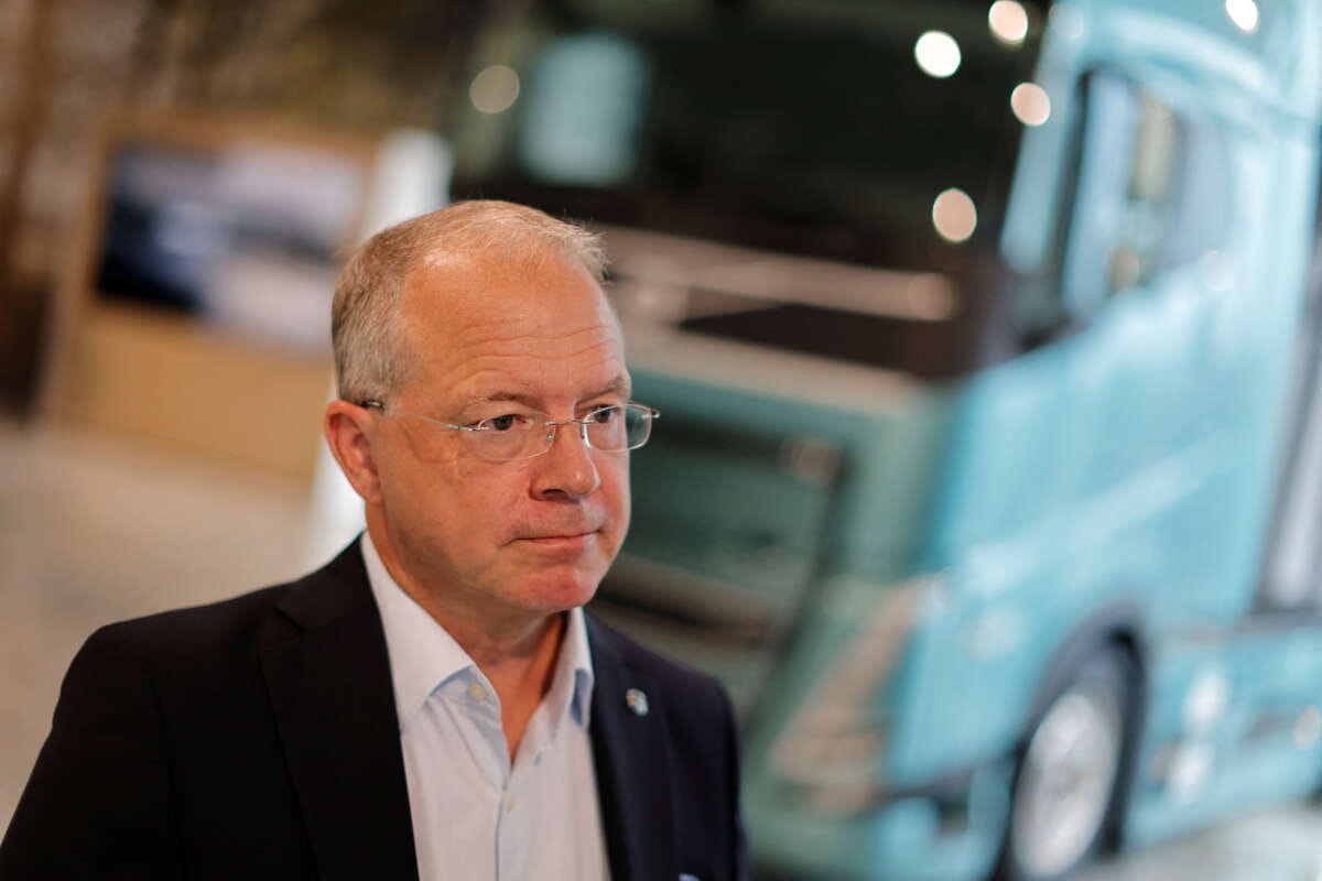 Truck maker Volvo&#8217;s quarterly profit surges, beats estimates