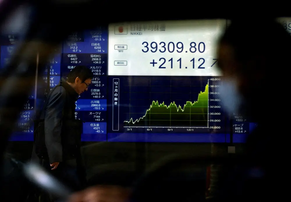 Stocks flat, US yields edge higher ahead of data