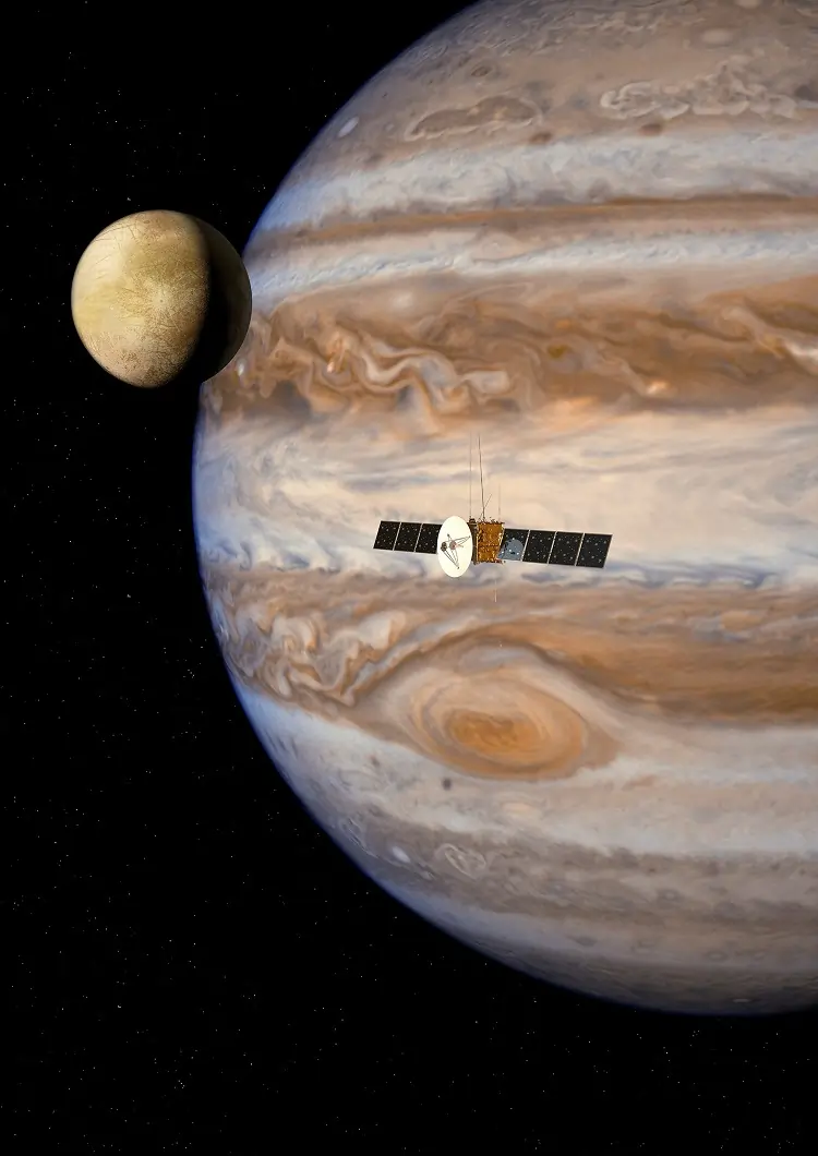 Europe&#8217;s Jupiter probe to stage daring lunar-Earth fly-by