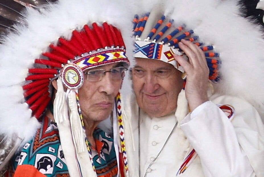 Pope apologizes for &#8216;deplorable evil&#8217; of Canadian indigenous schools