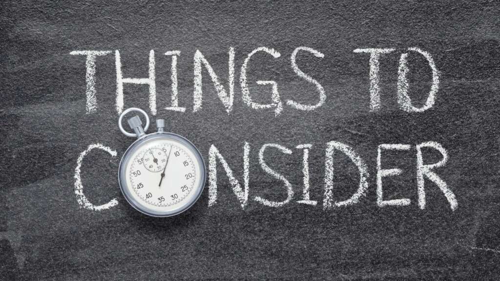 When To Work &#8211; Things To Consider