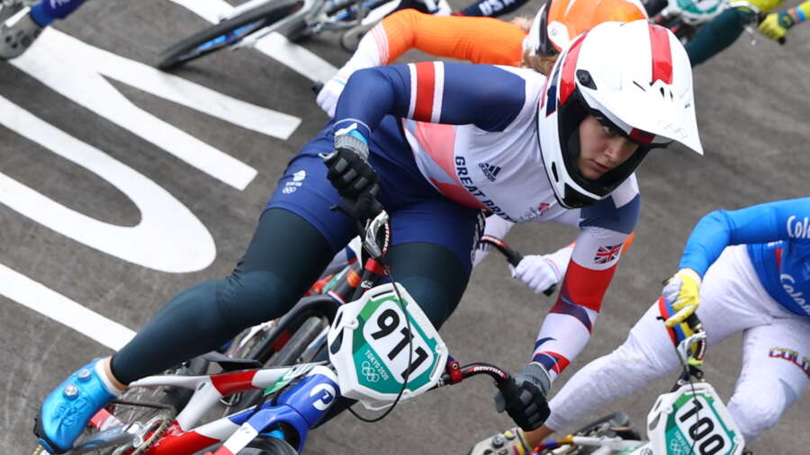 Olympics-Cycling-Britain&#8217;s Shriever wins gold in women&#8217;s BMX