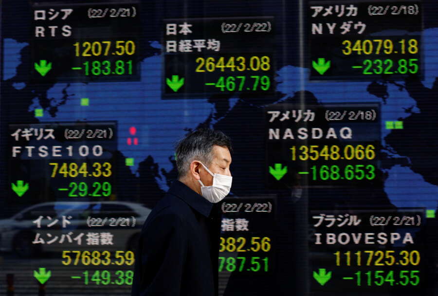 Stocks extend sell-off as U.S. warns of imminent Russian invasion of Ukraine