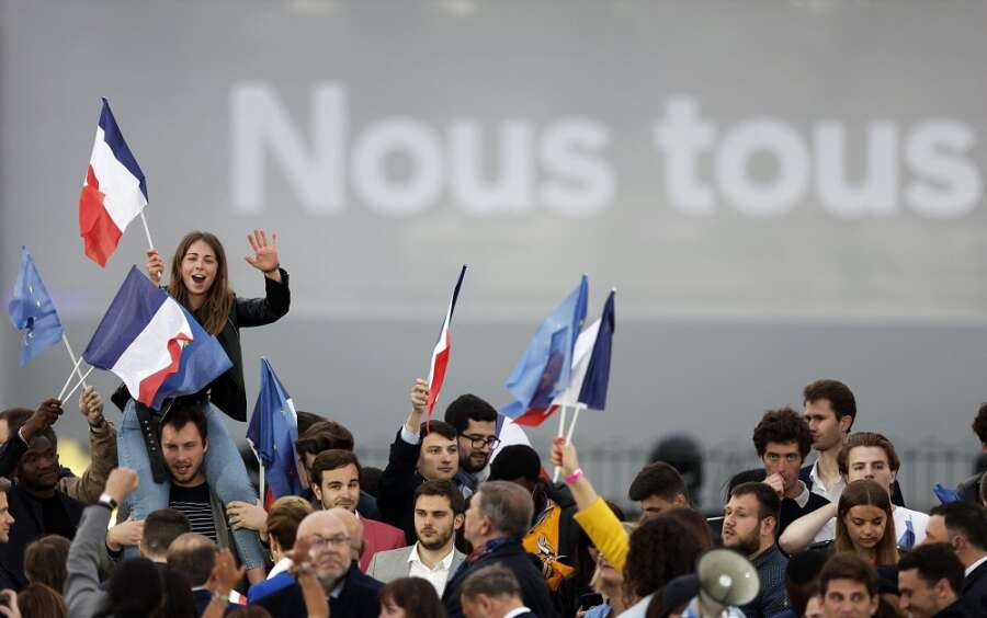 In troubled France, no honeymoon for re-elected Macron