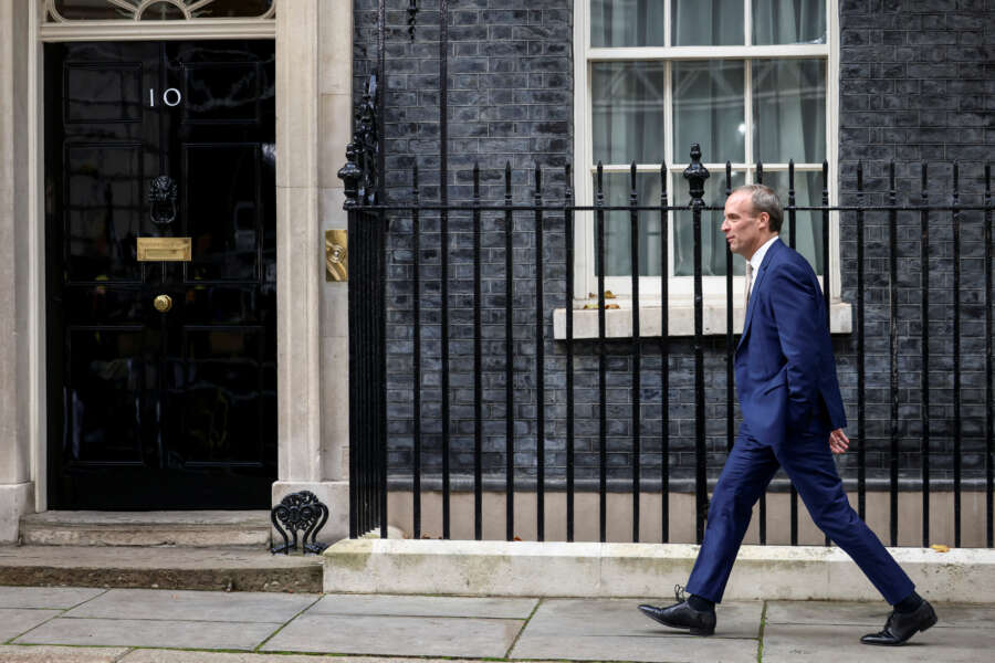 Factbox-Dominic Raab returns to government as deputy PM under Sunak