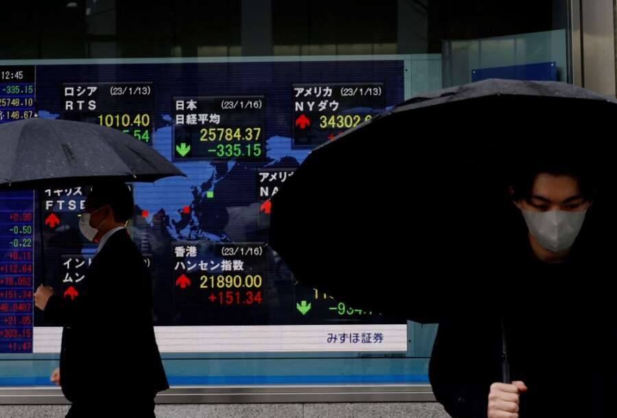 European shares hit nine month high, dollar wobbles after Powell remarks