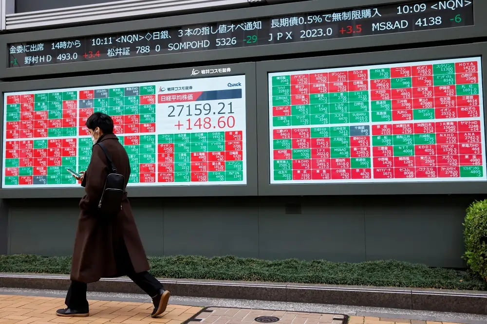 Yields, dollar jump on blowout US jobs report, stocks edge up