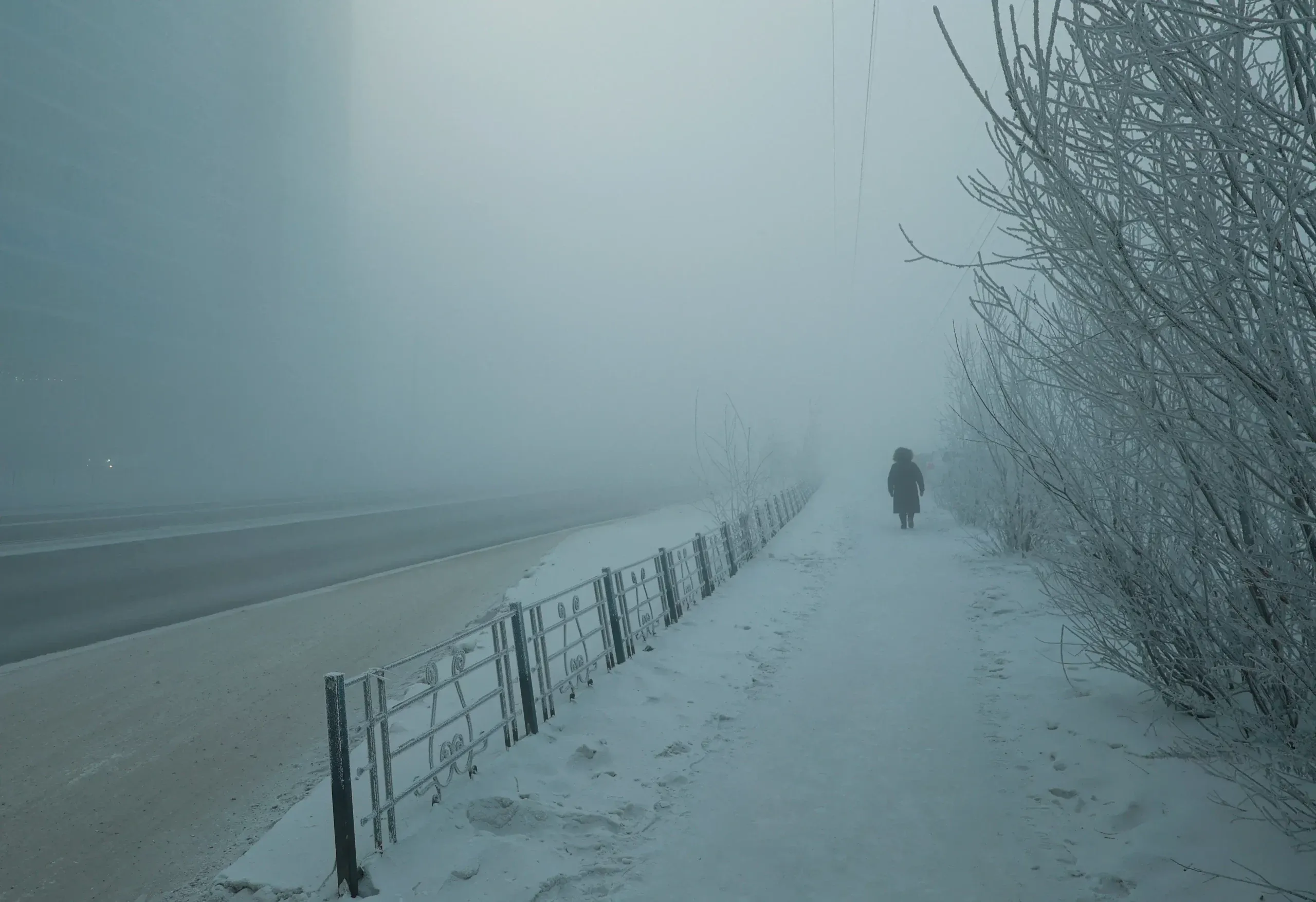 The hardest job in the world&#8217;: Siberian shipyard workers brave freezing cold