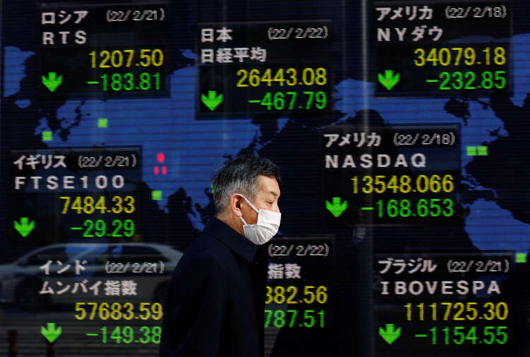 Stocks extend sell-off as U.S. warns of imminent Russian invasion of Ukraine