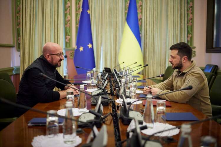 EU&#8217;s Michel tells Ukrainians during Kyiv visit: &#8216;History will not forget&#8217;