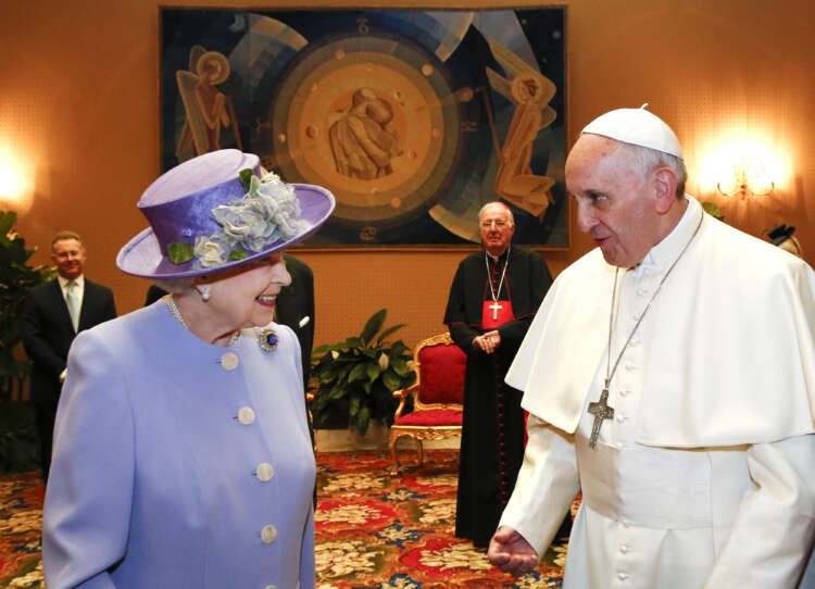 Pope Francis says he&#8217;s deeply saddened over death of Queen Elizabeth