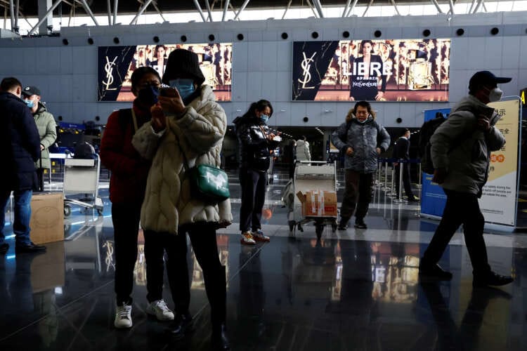 UK not planning COVID testing for travellers from China