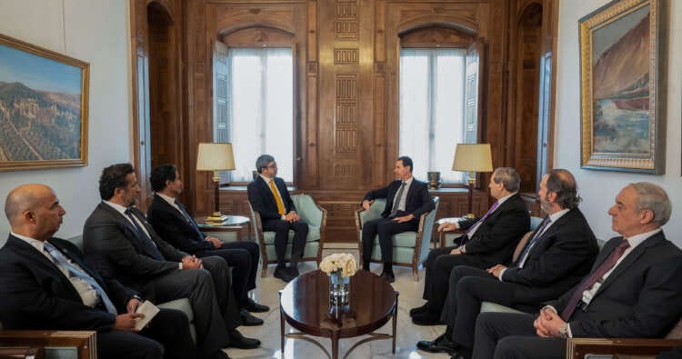 Emirati FM meets Syria&#8217;s Assad in Damascus in further sign of thawing ties