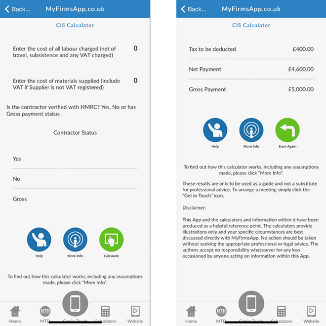 Accountants Can Add Even More Value by Offering Clients New Breakeven and CIS Calculators from Their Own Downloadable App