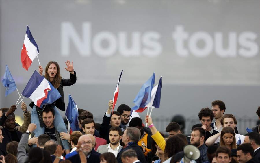In troubled France, no honeymoon for re-elected Macron