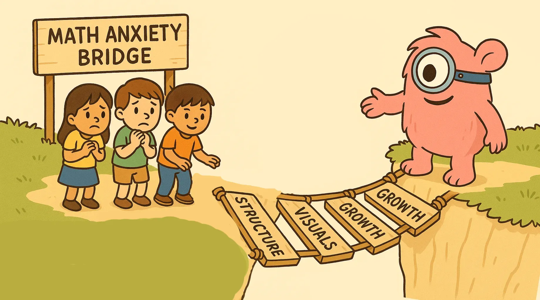 Logik helping kids cross over from Math anxiety using structure, Visuals and lots of Growth mindset. 