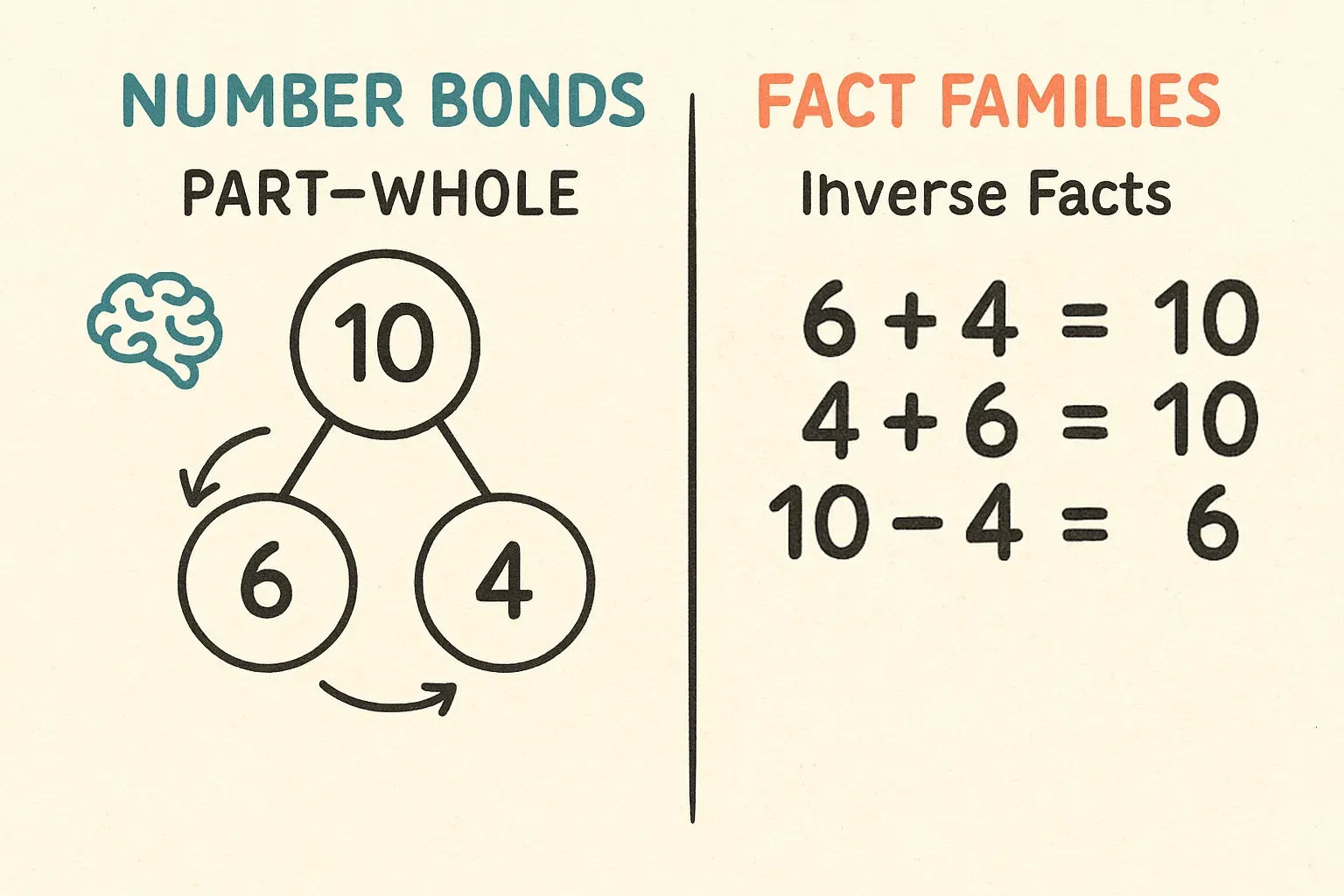 Number Bonds vs. Fact Families for your ADHD Child?