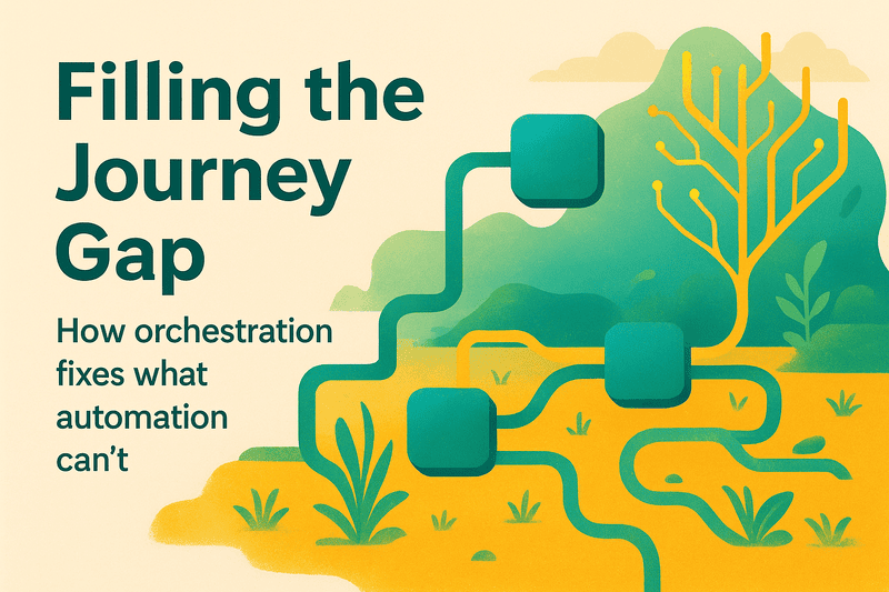 Orchestration vs Automation: How Journey Orchestration Fills the Gap