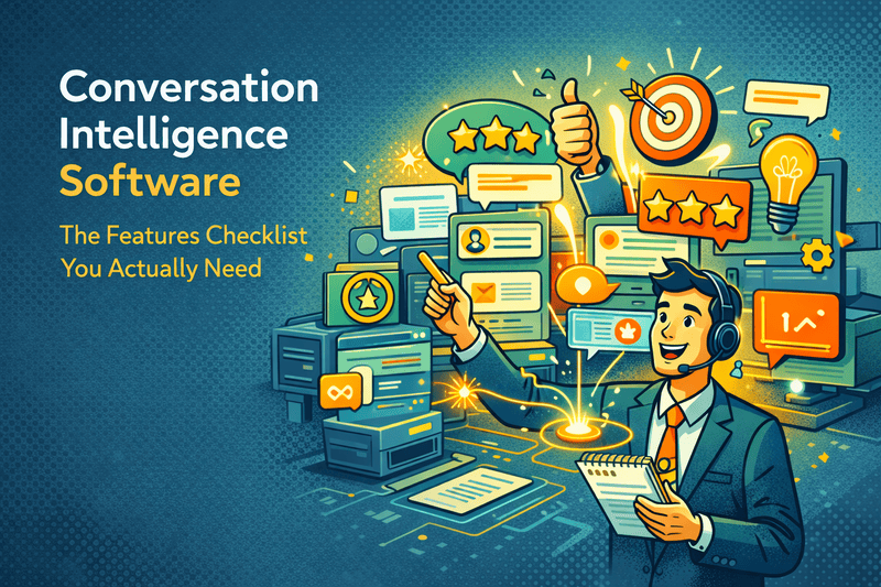 Conversation Intelligence Software: The Features Checklist You Actually Need