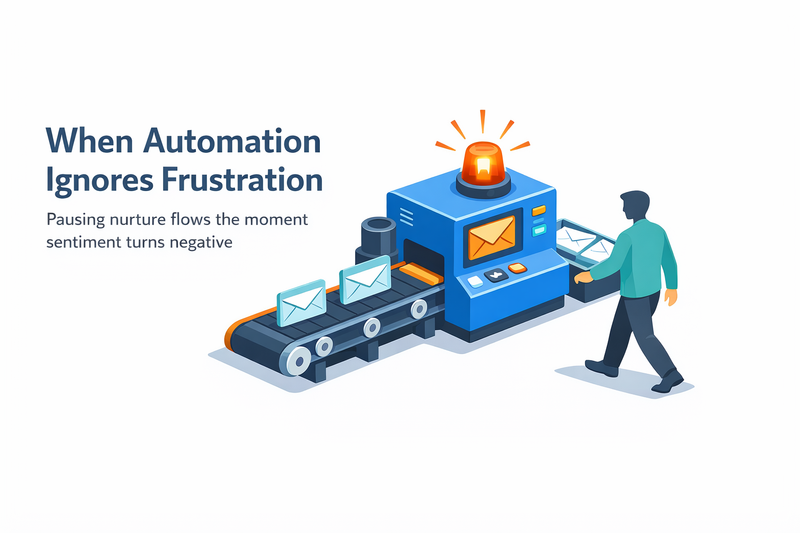 “Frustrated Prospect” Play: How to Use Sentiment to Pause Nurture Workflows