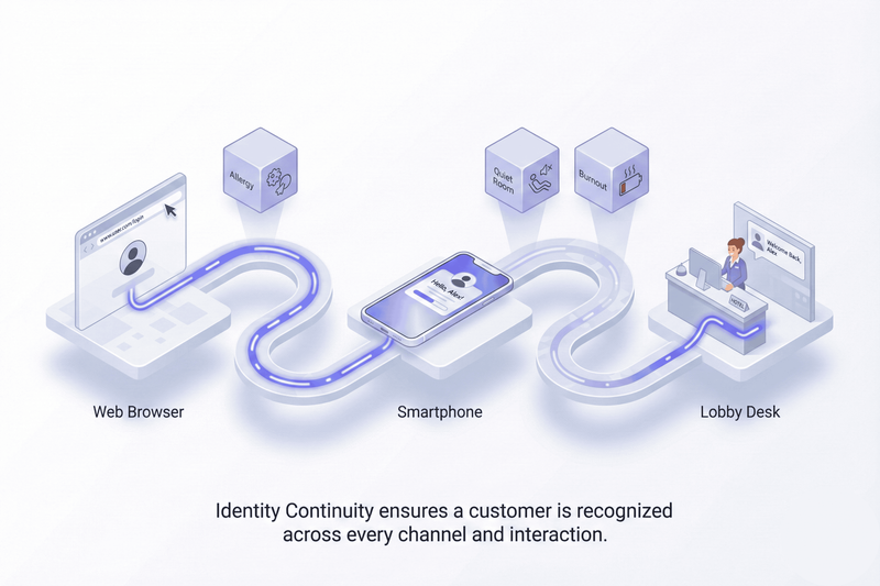 Single customer view and identity continuity through context graphs