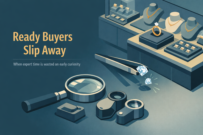 Why Jewelry Stores Should Only Engage Buyers Who Are Already Ready!