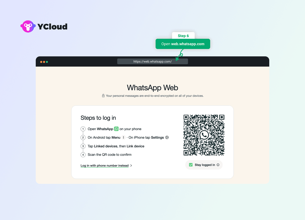 WhatsApp Web Login with QR Code from an Android Smartphone