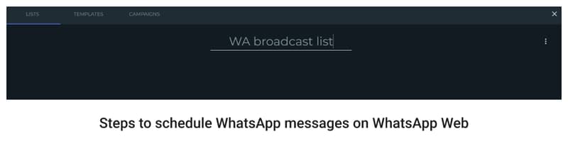 Schedule WhatsApp Messages on WhatsApp Web Using Blueticks