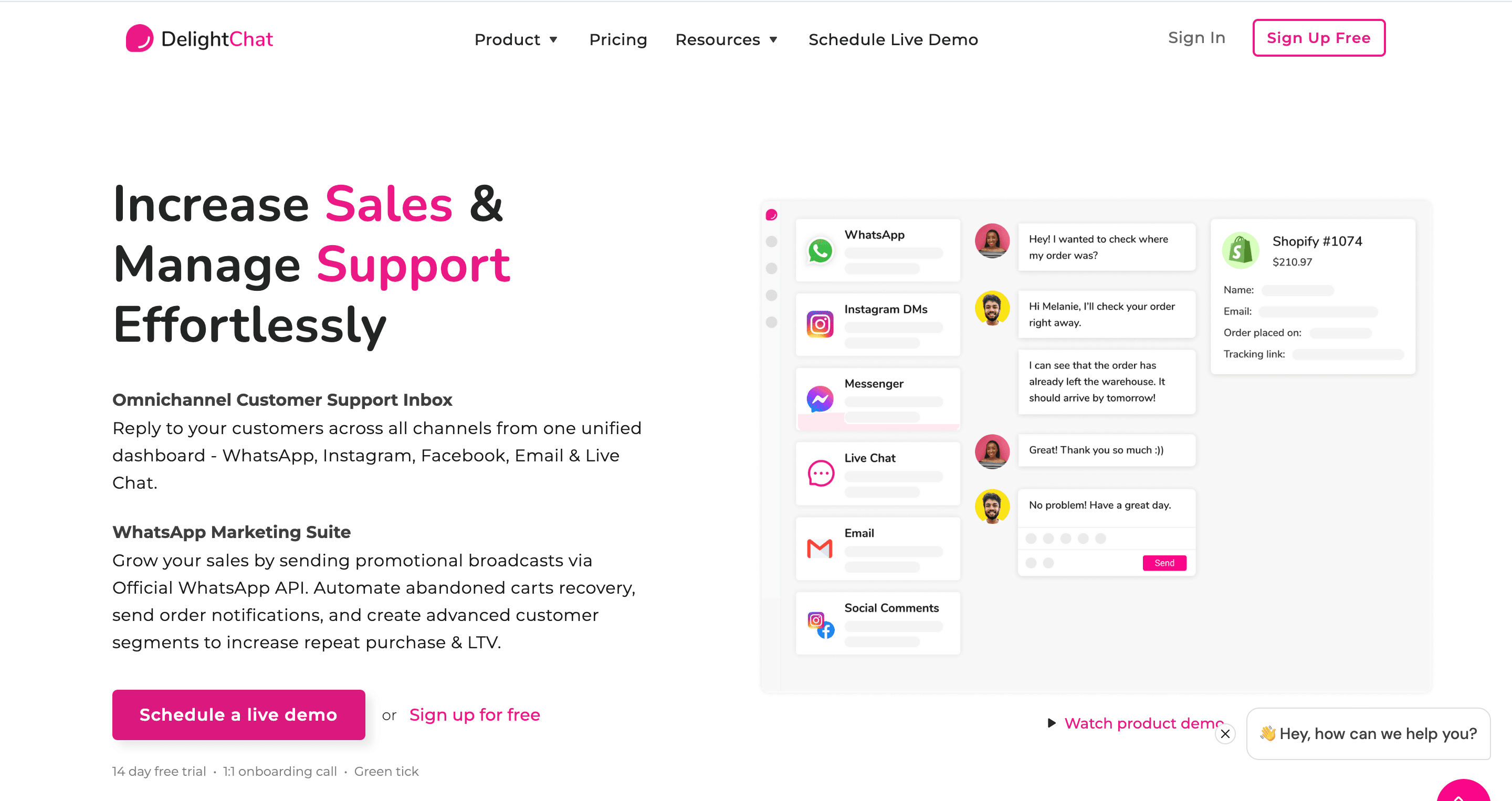 WhatsApp marketing tool - DelightChat