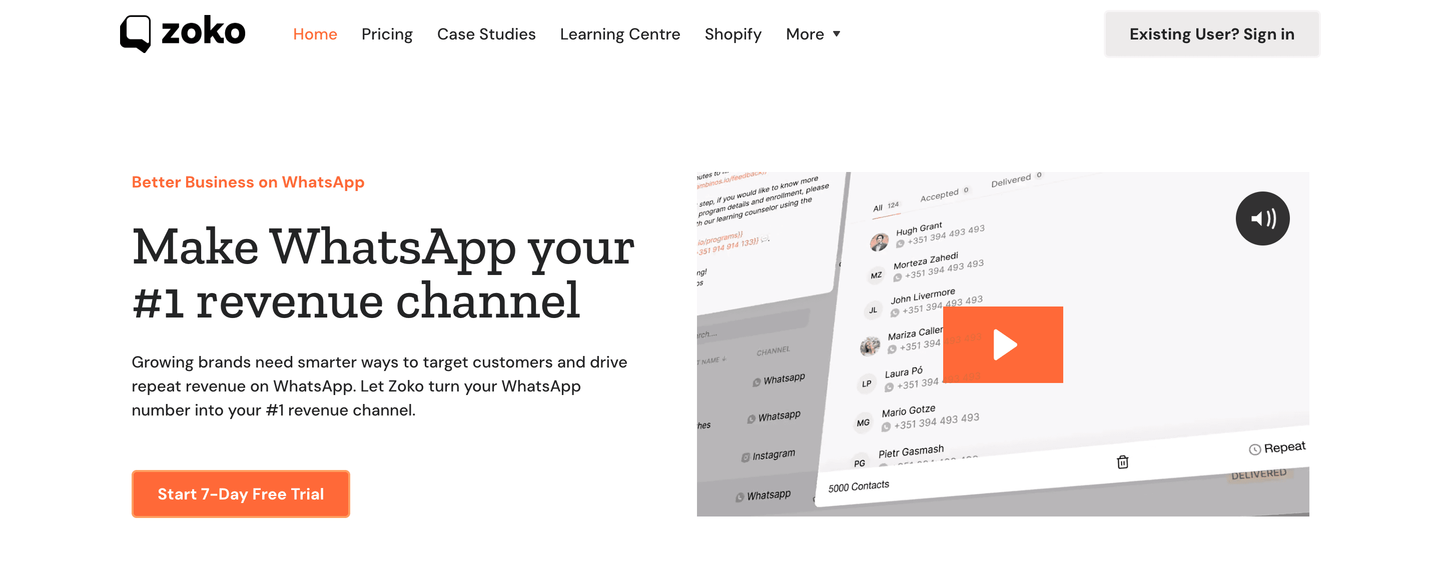Best WhatsApp marketing tool - Zoko