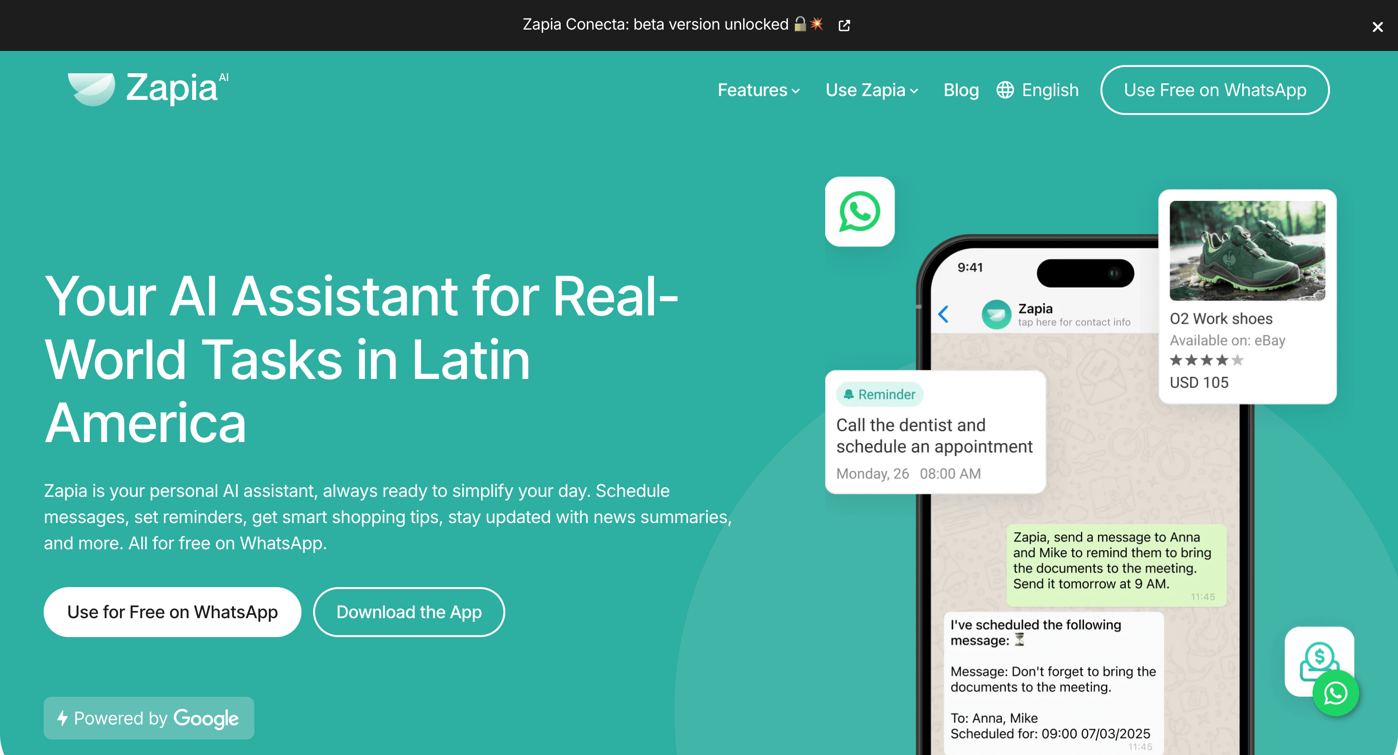 WhatsApp Message Scheduler - Zapia
