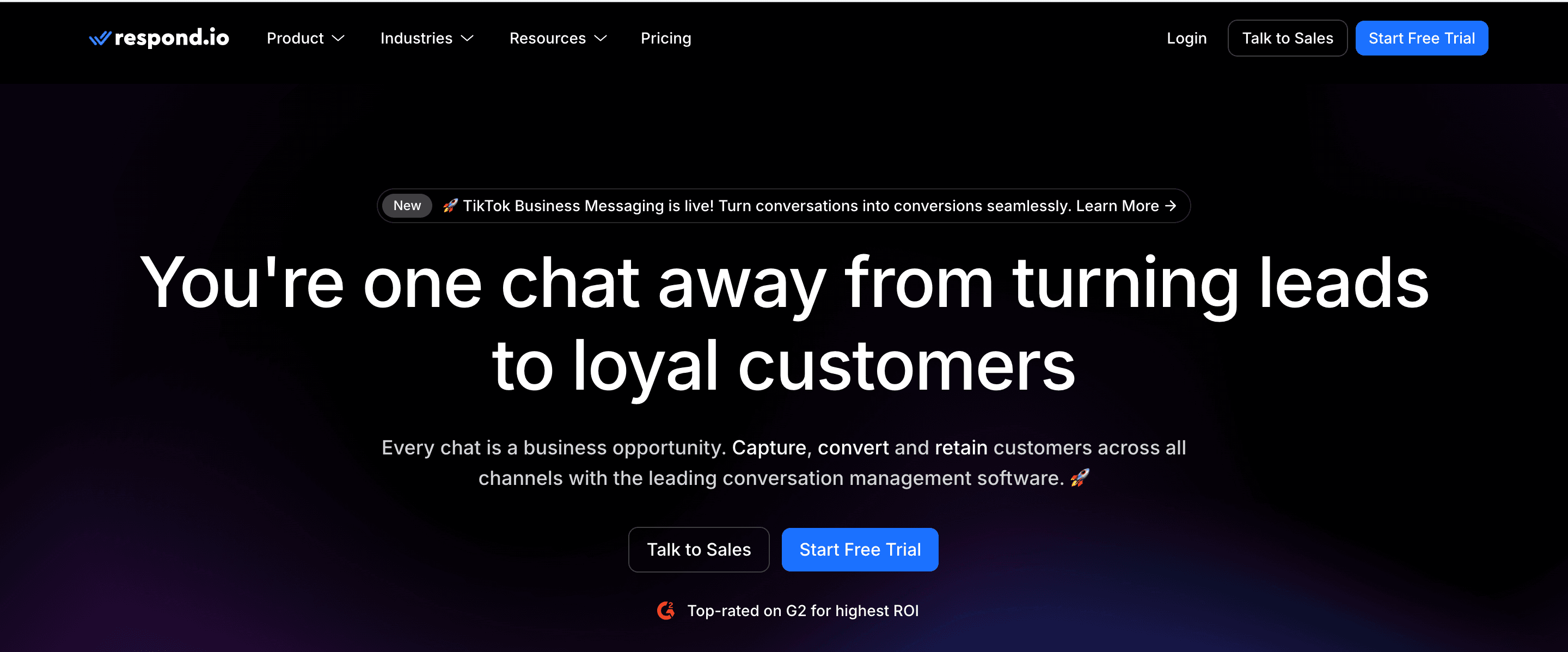 Best WhatsApp marketing tool - Respond.io