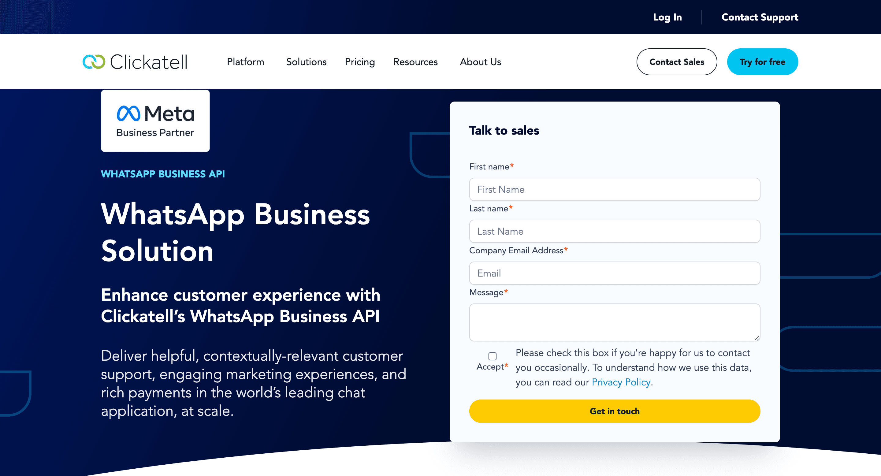 Top 50 WhatsApp API and WhatsApp Chatbot Providers in Dubai - Clickatell