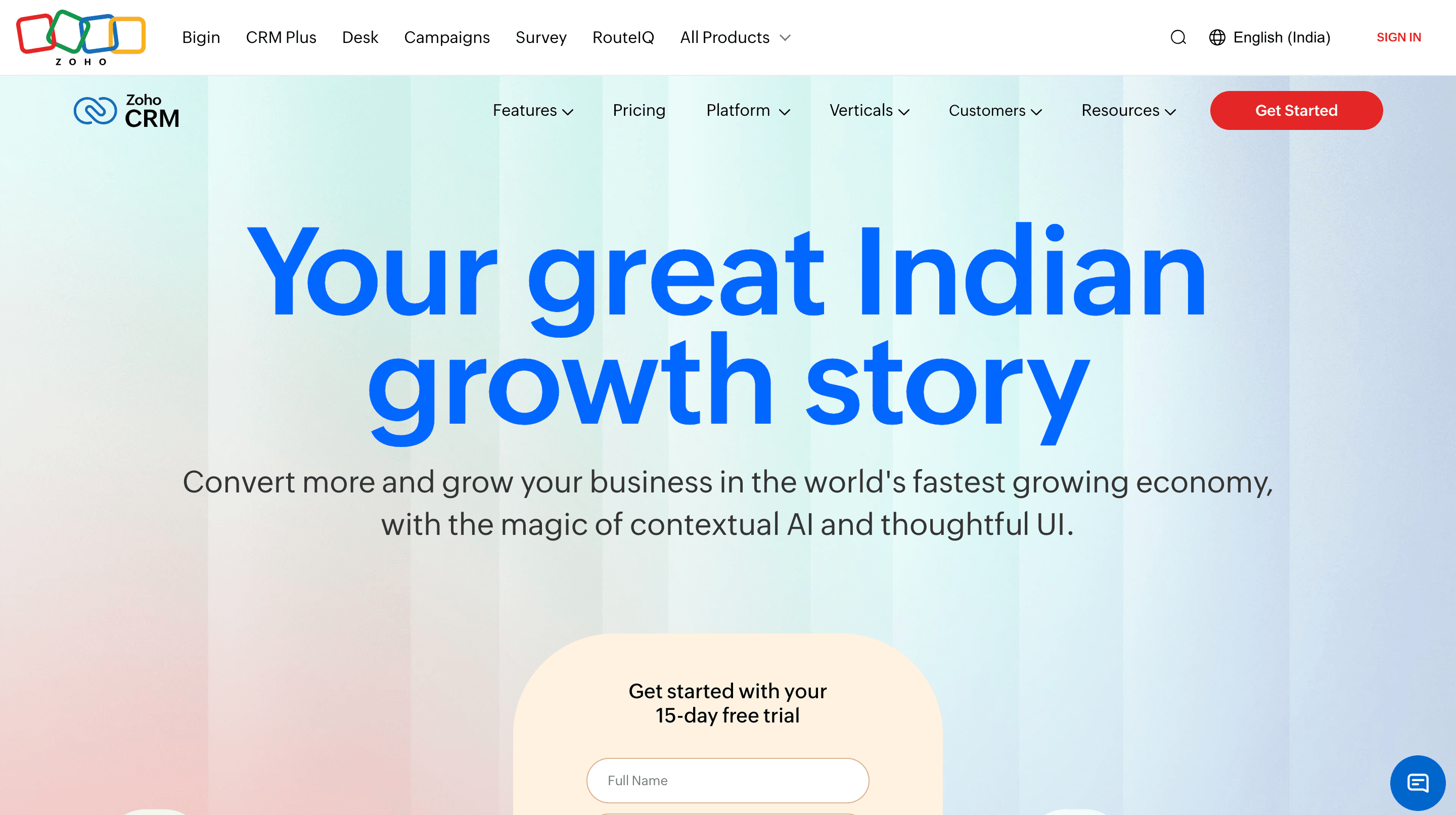 Top Customer Service Software - Zoho CRM