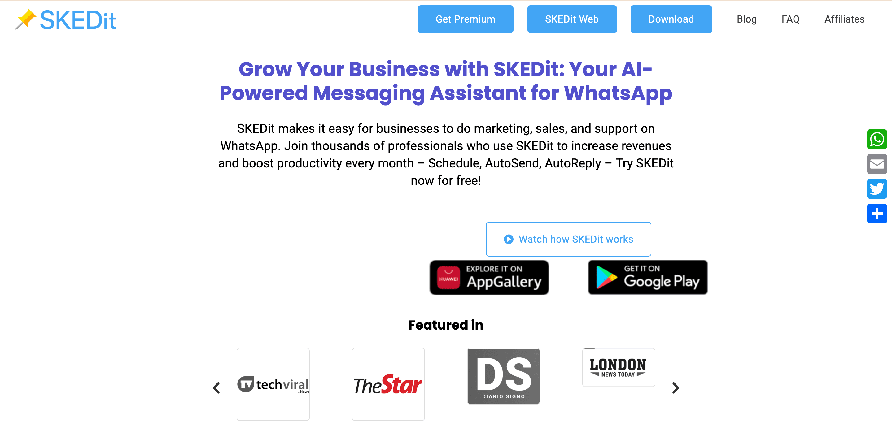 WhatsApp Message Scheduler - SKEDit