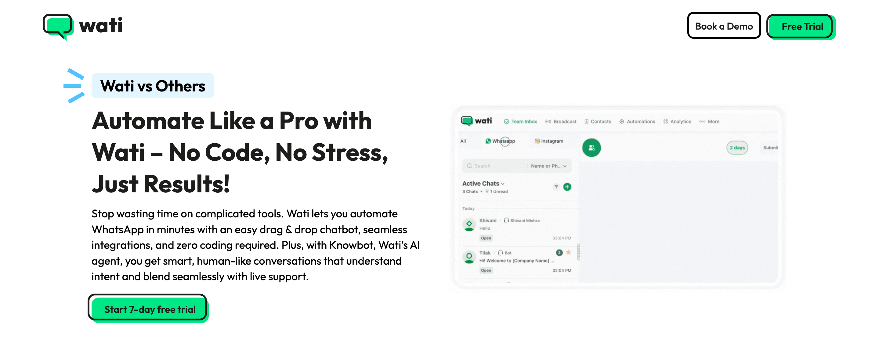 WhatsApp Message Scheduler - WATI