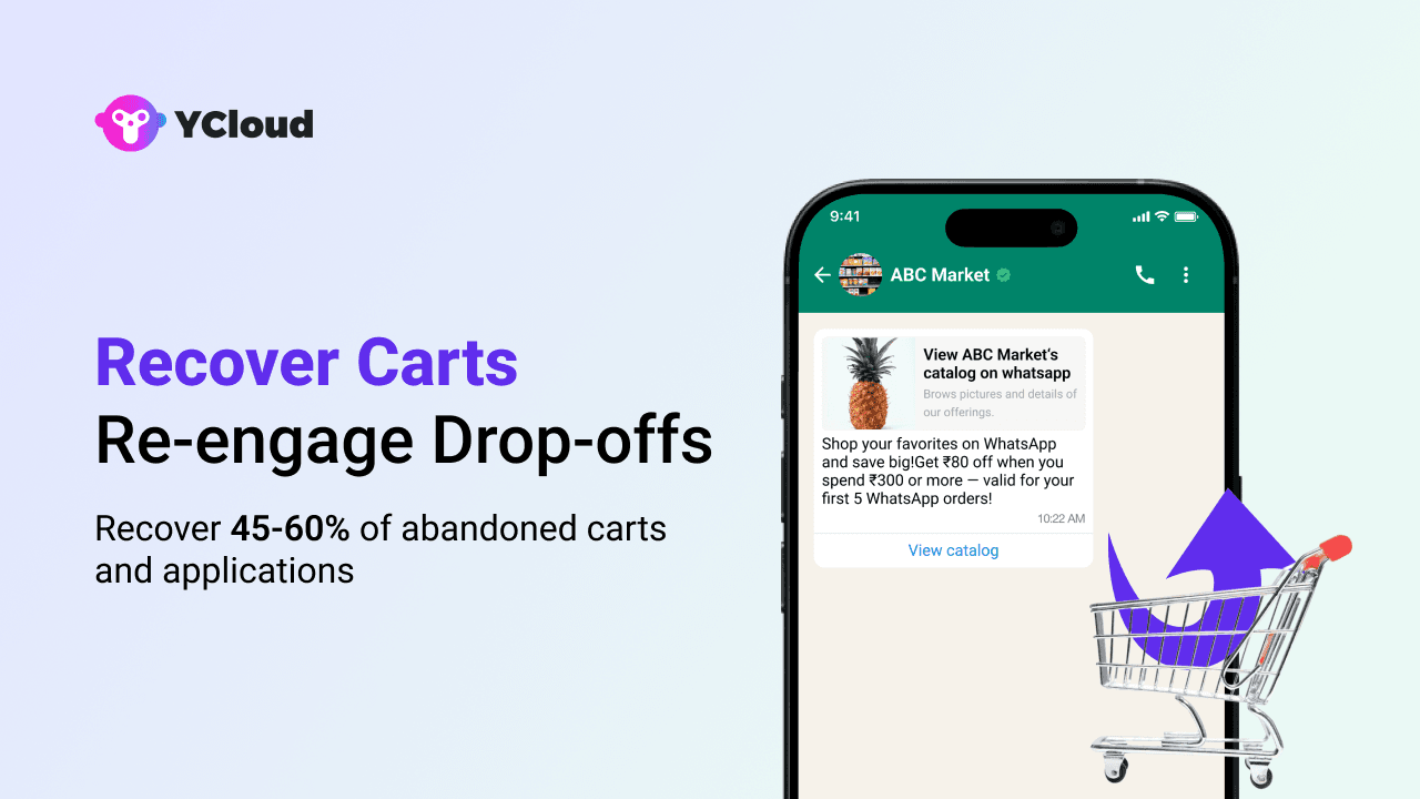 With WhatsApp Marketing You Can Elevate Cart & Application Dropoffs Rates by 60%