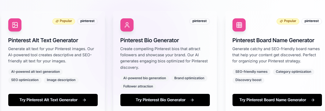 free ai tools for pinterest
