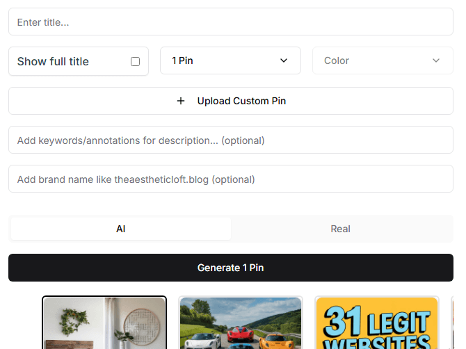 Niche Traffic Kit pin maker