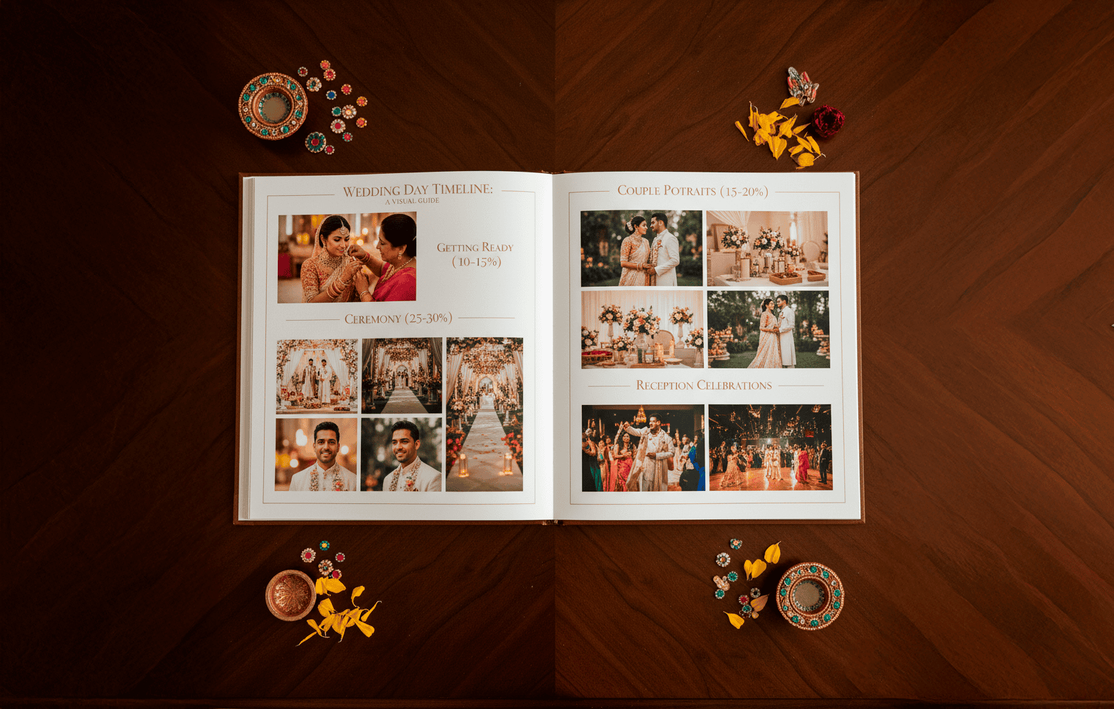 Full Timeline Wedding Photo Album Design