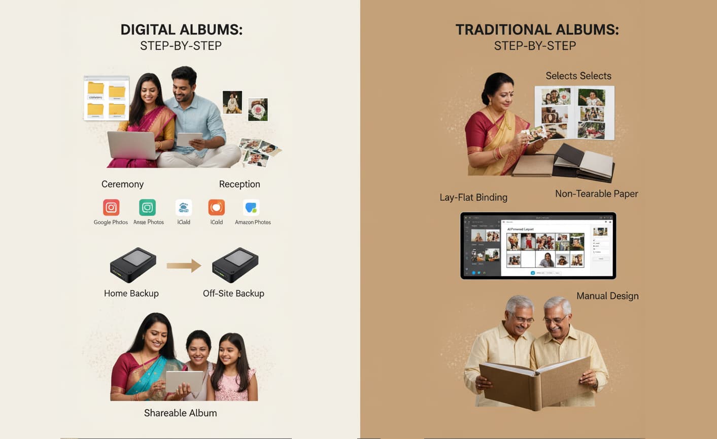 how to create albums